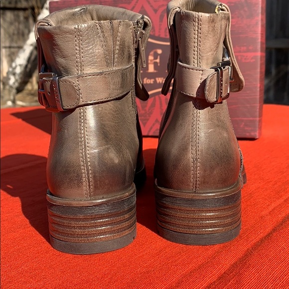 Jafa 492 Burlap Cuffed Ankle Boots Size 38 - Picture 6 of 10